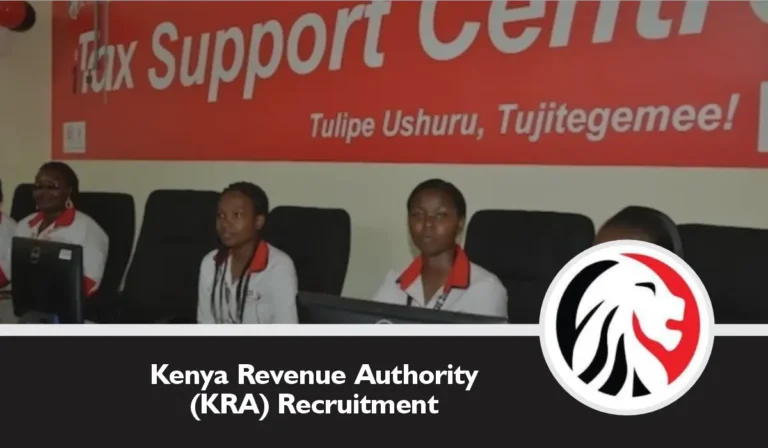 KRA Recruitment 2024/2025, Eligibility, Application Form, Portal