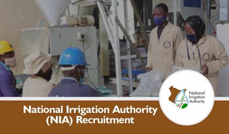 National Irrigation Authority Recruitment 2024/2025 Portal