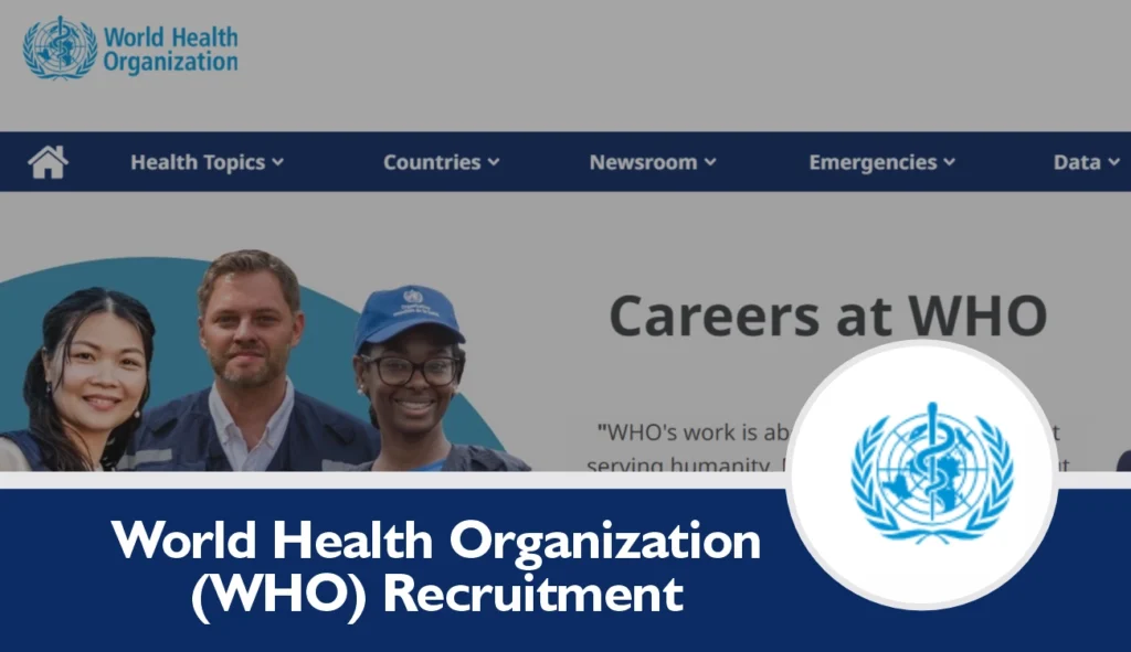 WHO Recruitment 2024 Open Jobs, Eligibility, Salary, Application Guide