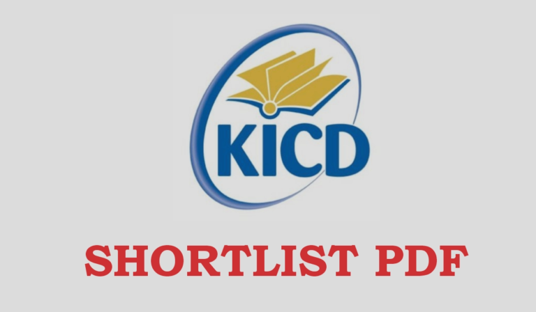 KICD Shortlisted Candidates Pdf for 2024 Recruitment is Out