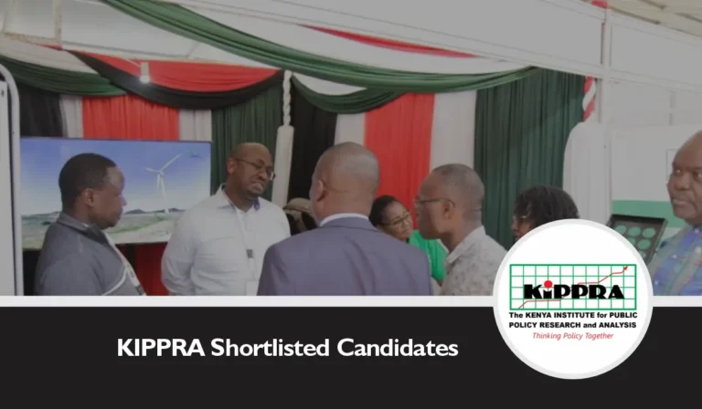 KIPPRA Shortlisted Candidates 2024/2025 PDF is Out