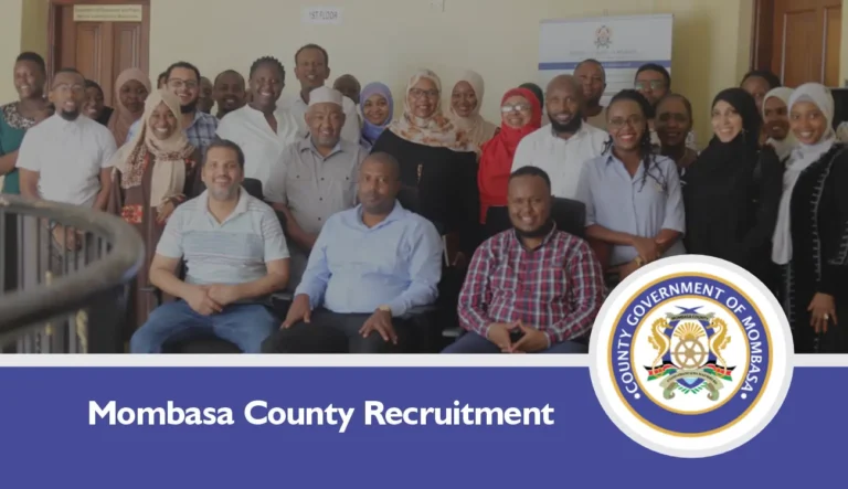 Mombasa County Recruitment 2024/2025 Application Form Portal