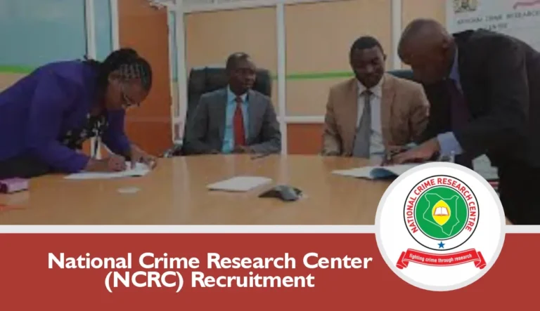 NCRC Recruitment 2024/2025 Jobs/Vacancies Application Portal