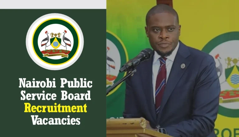 Nairobi Public Service Recruitment 2024/2025 Application Portal