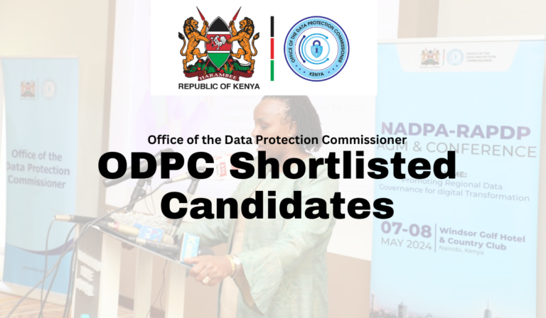 ODPC Shortlisted Candidates 2024 PDF Release Date