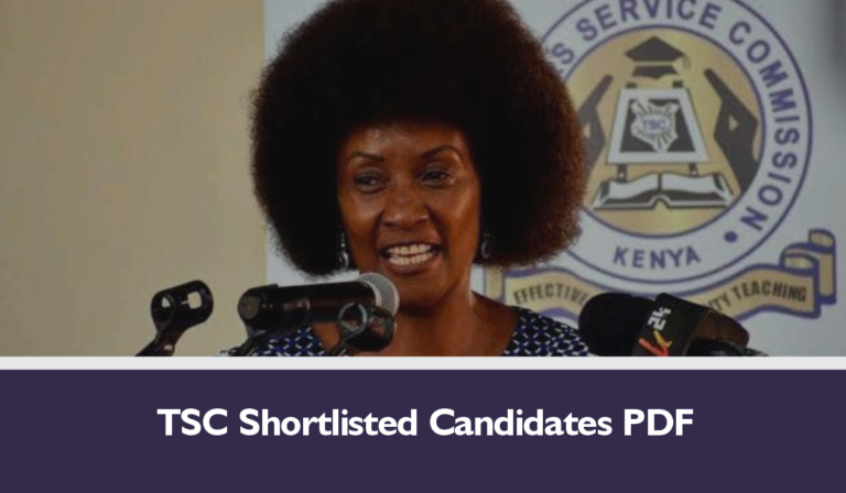 TSC Shortlisted Candidates 2024/2025 PDF Release Date