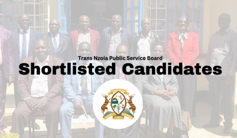 Trans Nzoia County Public Service Shortlisted Candidates 2024 Pdf is Out