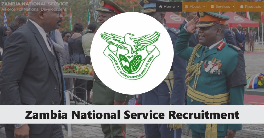 Zambia National Service Recruitment 2024/2025 Application Form Portal