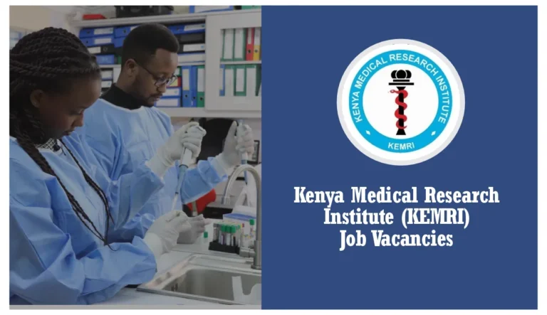 KEMRI Job Vacancies 2024 Application Form Portal