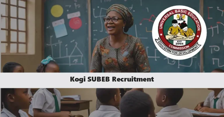 Kogi SUBEB Recruitment 2024/2025 Application Form Portal