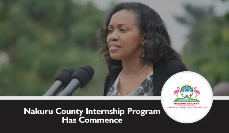 Nakuru County Internship 2024/2025 Application Form Portal