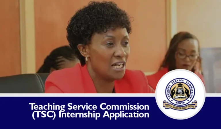 TSC Internship Application 2024/2025 Recruitment Form Portal