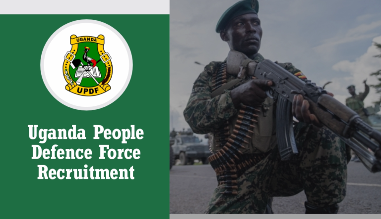 UPDF Recruitment 2024/2025 Dates, Application Form Portal