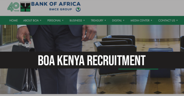 BOA Kenya Recruitment 2024 Jobs/Vacancies Application Portal