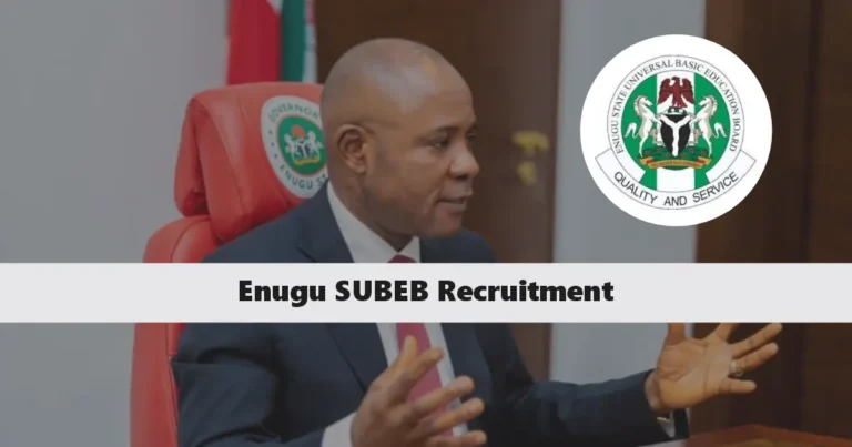 Enugu SUBEB Recruitment 2024/2025 Application Form Portal