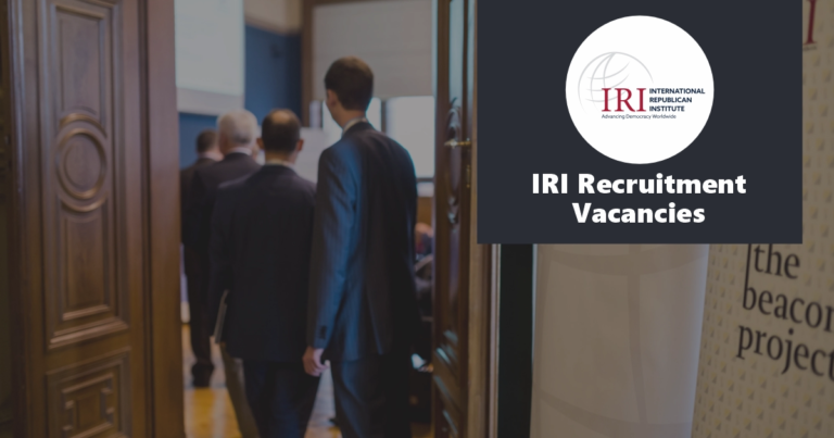 IRI Recruitment 2024 Jobs/Vacancies Application Portal