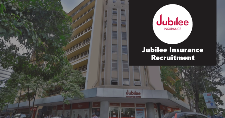 Jubilee Insurance Recruitment 2024 Jobs/Vacancies Application Portal