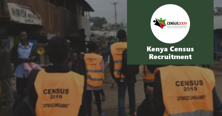 Kenya Census Recruitment 2024 Jobs/Vacancies Application Portal