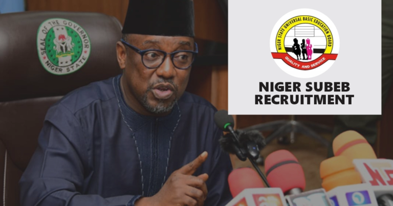 Niger SUBEB Recruitment 2024/2025 Application Form Portal