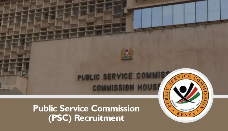 Kenya PSC Recruitment 2024 PSCK Open Jobs/Vacancies