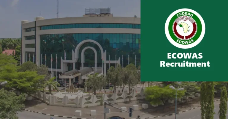 ECOWAS Recruitment 2024/2025 Jobs Application Form Portal