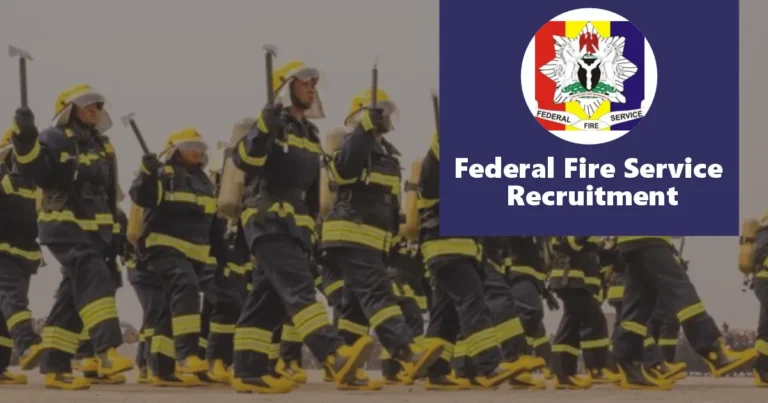 Federal Fire Service Recruitment 2024 Jobs/Vacancies Portal