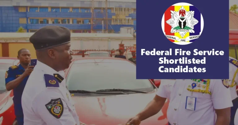 Federal Fire Service Shortlisted Candidates 2024 PDF is Out