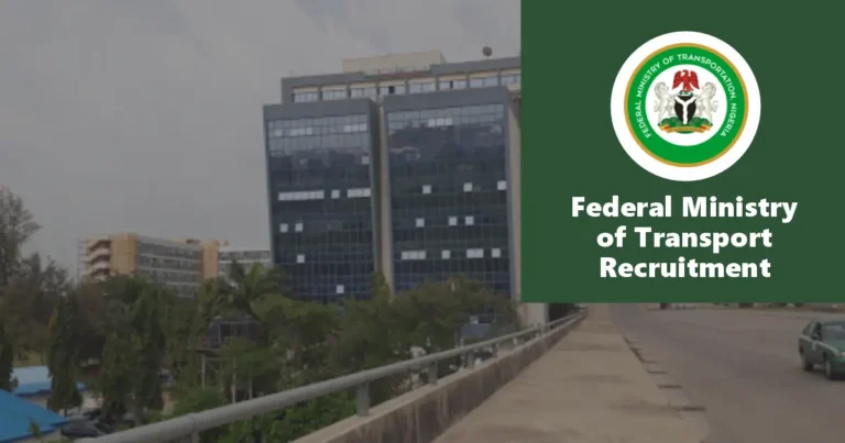 Federal Ministry of Transport Recruitment 2024/2025 Portal