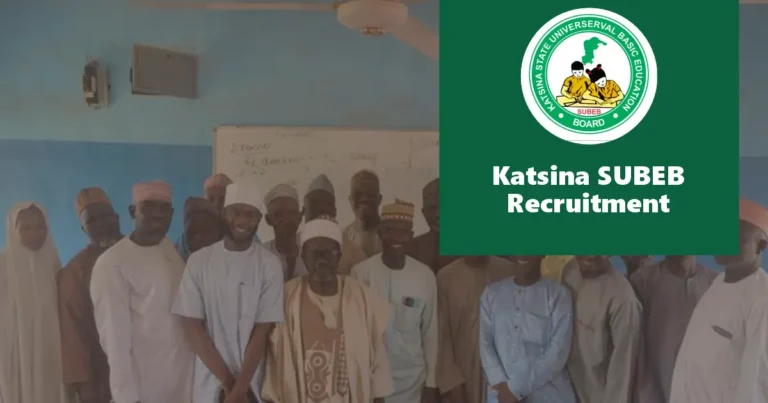 Katsina SUBEB Recruitment 2024 Jobs/Vacancies Application Portal