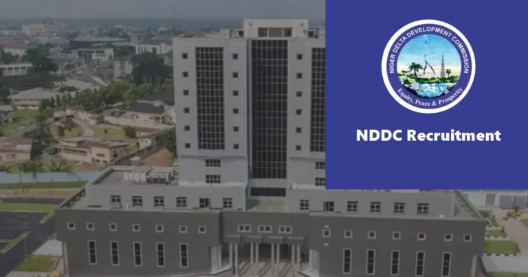 NDDC Recruitment 2024/2025 Application Form Portal