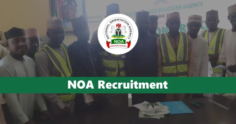 NOA Recruitment 2024/2025 Jobs Application Form Portal