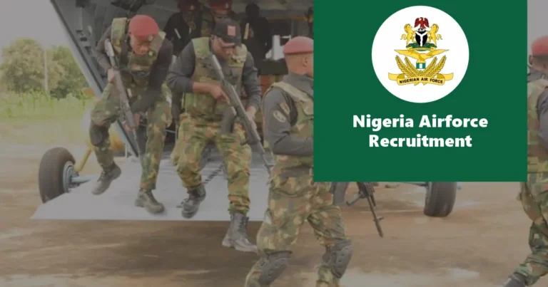 Nigeria Airforce Recruitment 2024/2025 NAF Application Portal