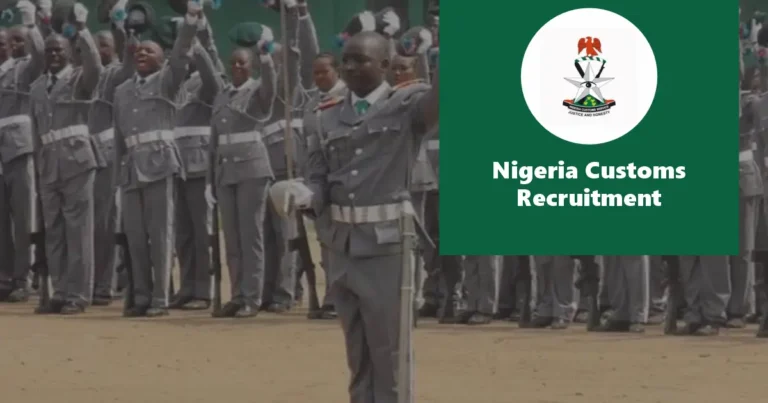 Nigerian Customs Recruitment 2024/2025 Jobs Application Form Portal