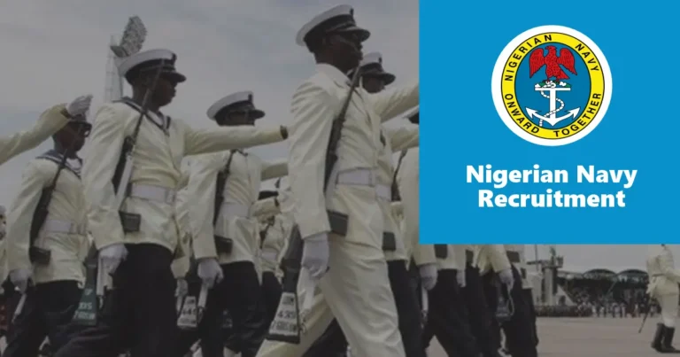 Nigerian Navy Recruitment 2024/2025 Application Form Portal